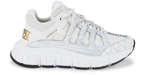 versace sneaker herren mix tessuto vitello maro|Versace sneakers for men.